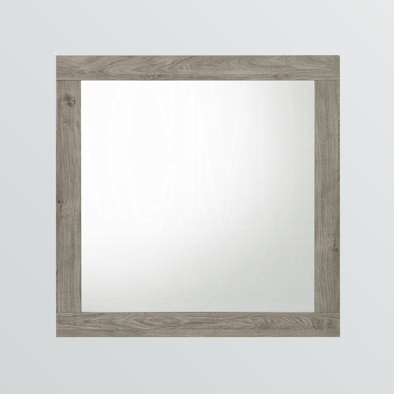 Miroir Tatum avec finition gris clair