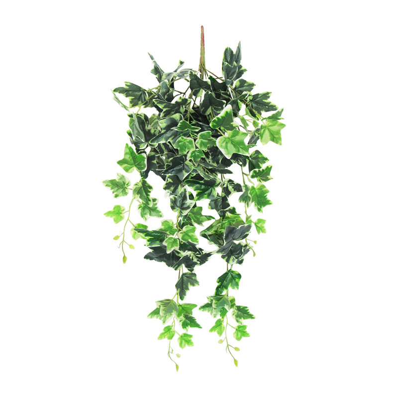 Plante artificielle suspendue lierre anglais panaché, H 32 po x l 12 po x P 6 po