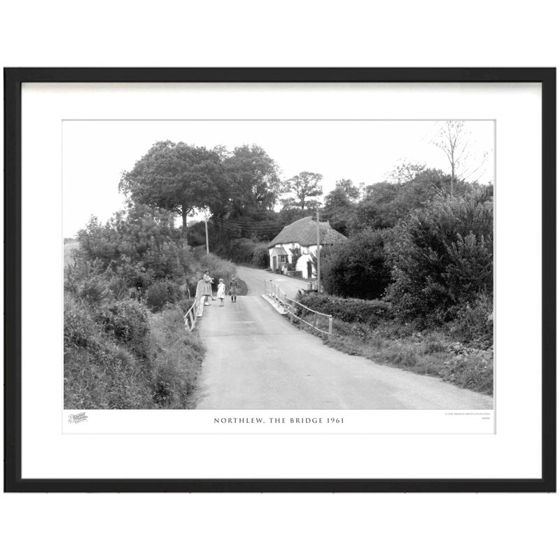 Northlew, The Bridge 1961 by Francis Frith - Single Picture Frame Print, 45cm H x 60cm W x 2.3cm D