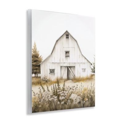  «Blooming Country Barn Garden» par Arlington Prints