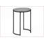 Élégante table basse en stratifié gris avec pieds en métal noir - pour le salon et amp; Chambre à coucher, poids léger Robuste