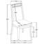 Chaise d'appoint en bois (ensemble de 2)