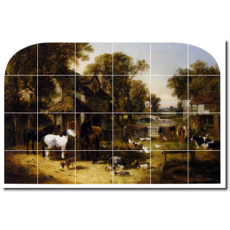 Carreau de céramique décorative 36 po x 24 po 6 po x 6 po, Country 04236