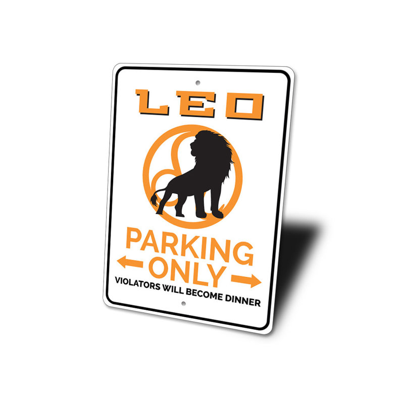 Plaque en aluminium Leo, H 18 po x l 12 po x P 0,06 po