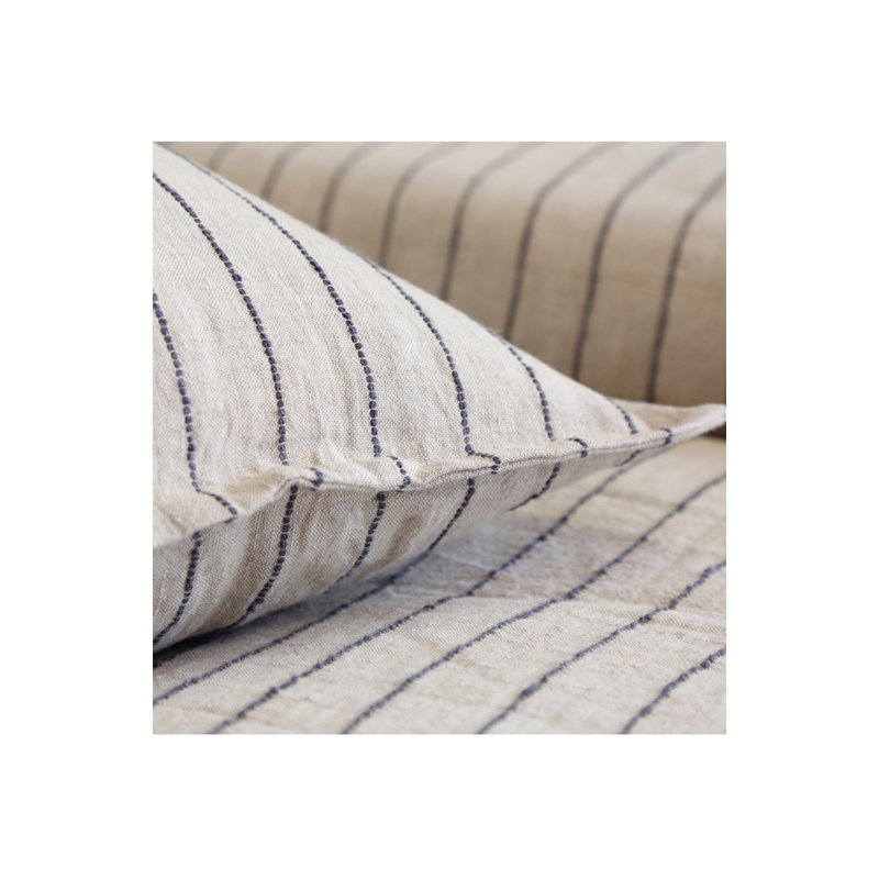 Blake Collection Big Pillow (28" X 36"), Flax/Midnight