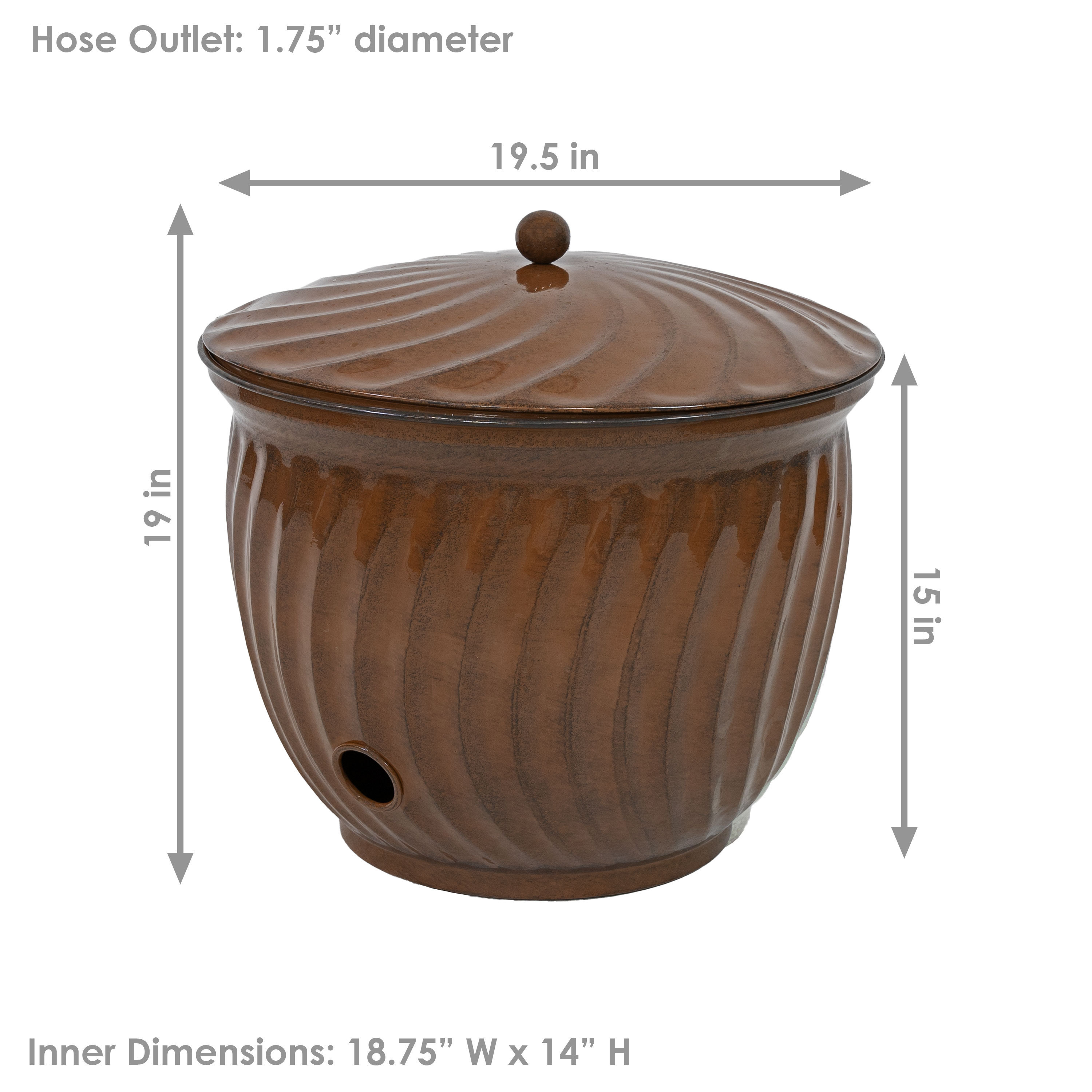 SunnyDaze Decor Garden Metal Hose Pot Lid & Reviews - Wayfair Canada