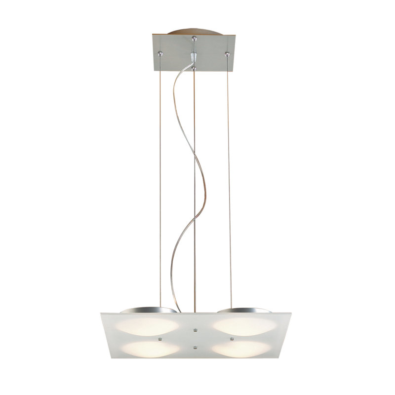 Lustre géométrique à un état/unique 4 lumières Lumidisque