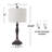 Idolina 25.62" USB Bedside Table Lamp Set with Bulbs-916987549