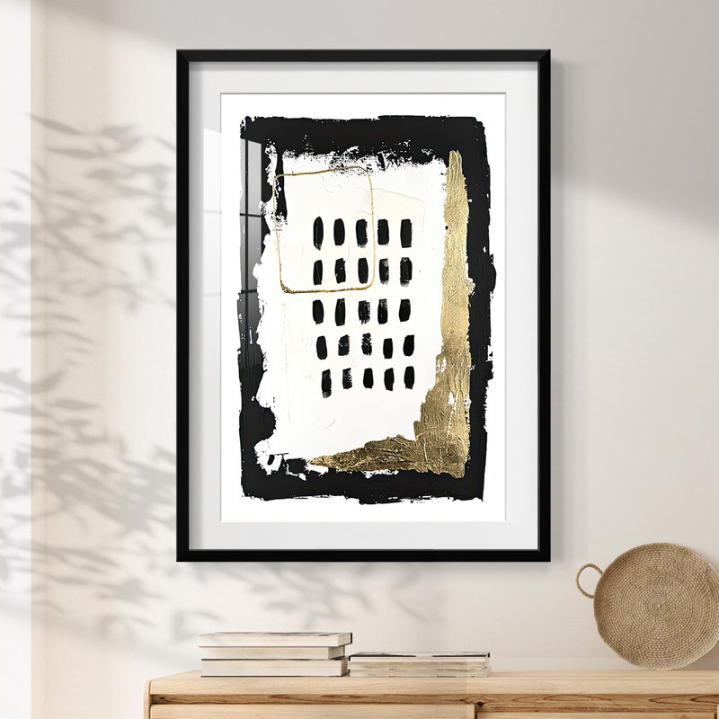 Gold Junction I -Framed Print, 28.5" H x 20.5" W, Black