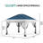 12x12 Pop-Up Gazebo, Instant Setup Gazebo Tent with Mosquito Net & 4 Sandbags, Waterproof Windproof Outdoor Canopy Shelter for Lawn Garden Backyard Deck Camping BBQ Parties, Portable Easy Assembly-126182900