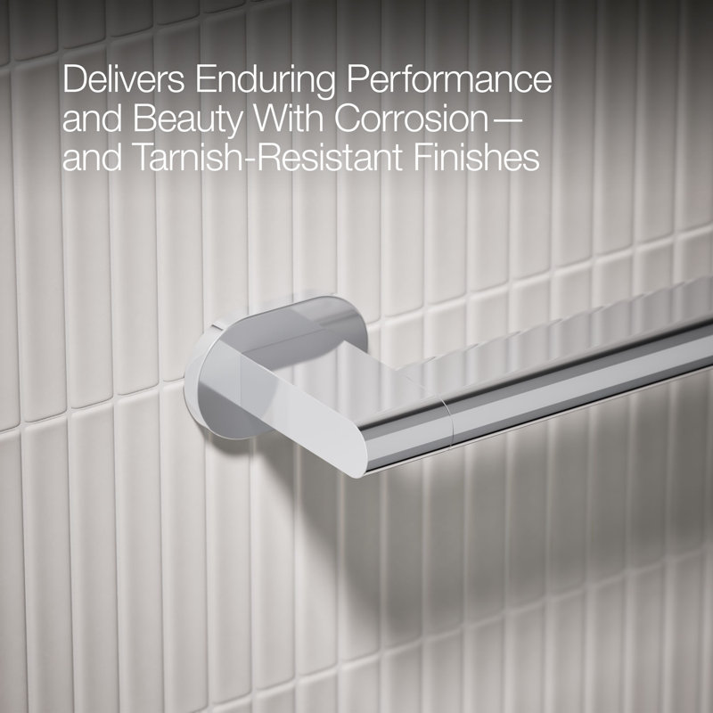 Belay Grab Bar, Polished Chrome, 1.75" H x 36" L
