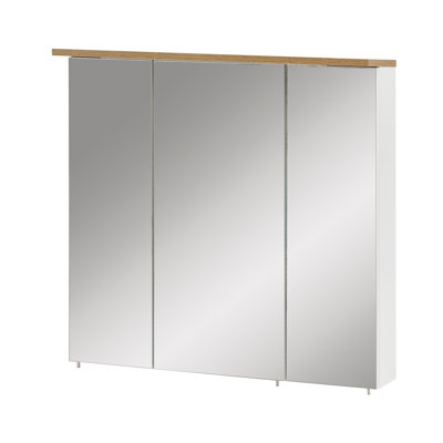 Padua 705mm W 723mm H Surface Medicine Cabinet Mirror 6 Adjustable