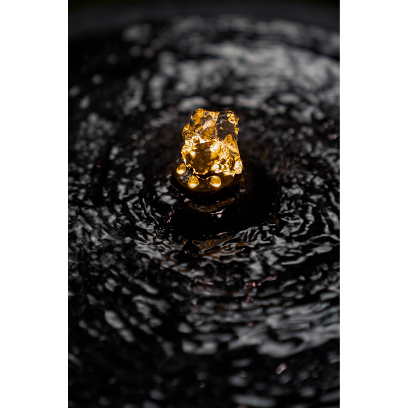 Fontaine en résine de pierre avec lumière, Grand