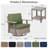 3-Piece 360-Degree Oversized Resin Wicker Outdoor Swivel Rocker Patio Chairs Set With Coffee Table And Cushions-1058735089