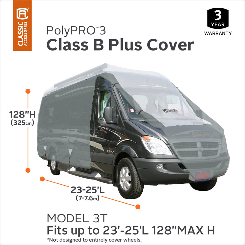 Housse de véhicule récréatif, H 108 po x l 60 po x P 300 po