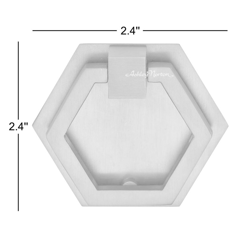 Armoire hexagonale à tirer sur la plaque arrière, Nickel poli