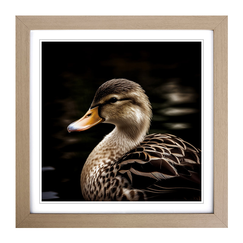 Single Picture Frame Print on Wood, Oak