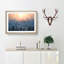 Sun High over Winter a Forest in Abstract - Picture Frame Graphic Art Print on MDF-55727322-55727318