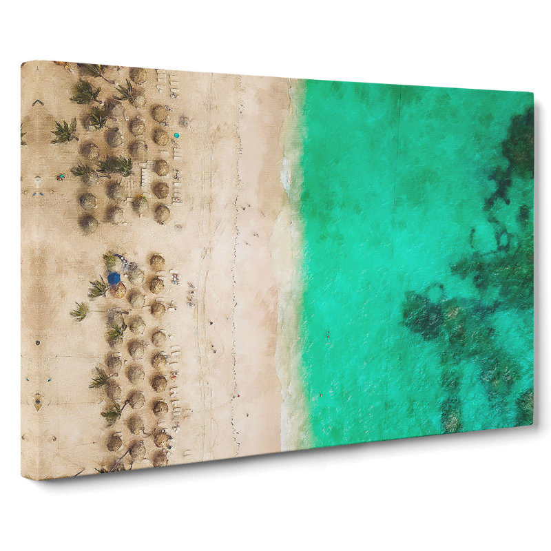 Tiki Beach In The Dominican Republic - Wrapped Canvas Print, 40cm H x 60cm W x 3cm D