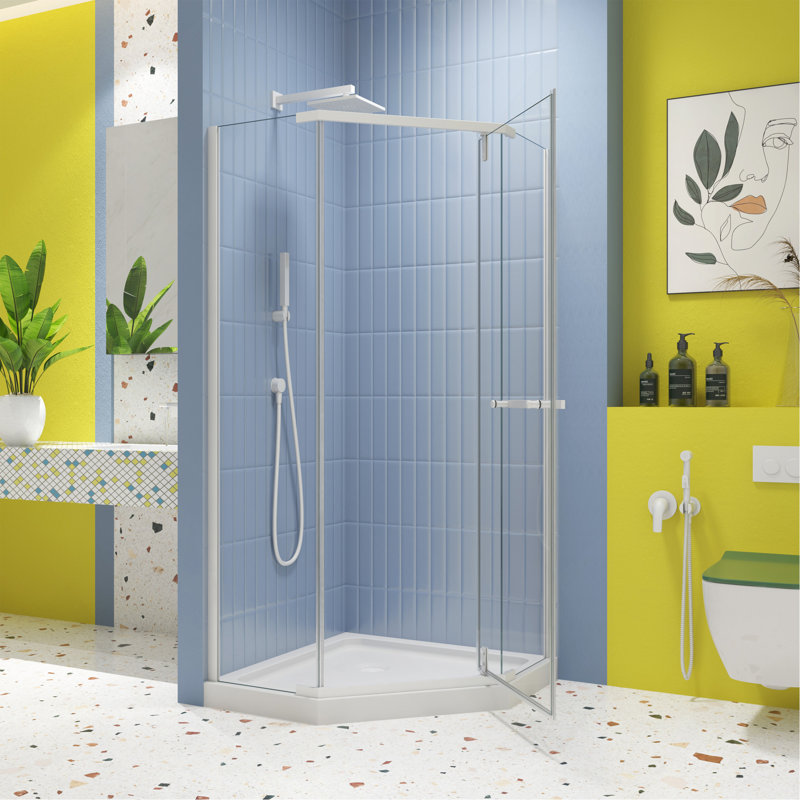 Porte de douche pivotante de haute qualité avec des fonctionnalités avancées pour une expérience de douche ultime