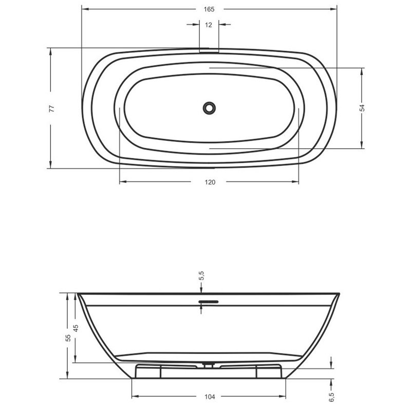 x Mounting / Installation Required Soaking Acrylic Bathtub