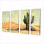 Minimalisme cactus par les dunes I - Art mural floral cactus - Art mural traditionnel sur toile-462912258-462912314