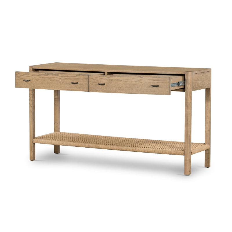 Zuma 55'' W Solid Wood Console Table, Natural Wood