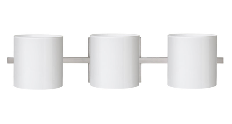Éclairage pour meuble-lavabo 3 lumières Speidel, Nickel satiné