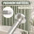 Made from stainless steel with a no-rust finish, this brushed nickel spring-tension shower rod adjusts from 31-80 inch and installs without drilling for bathroom use.