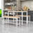 Compact 3-Piece Dining Table Set for 4 – Stowable Benches for Small Spaces-945669877