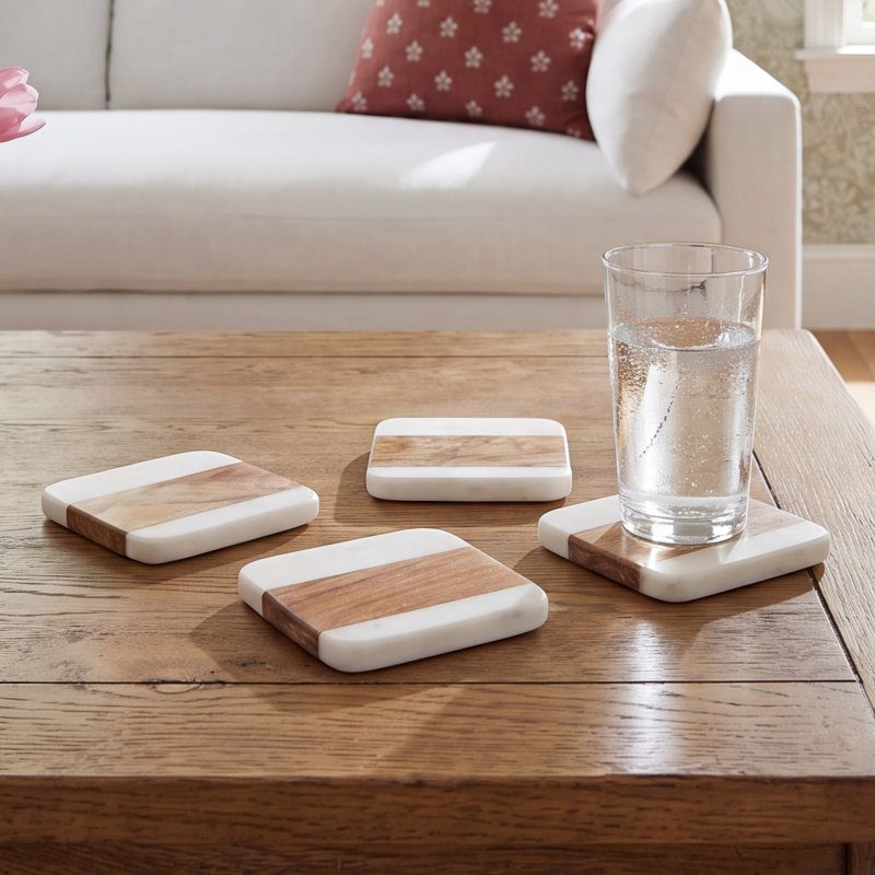 4 Piece Coaster Set