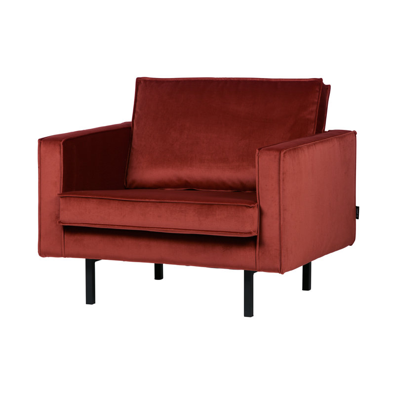 Velvet Armchair, Chestnut