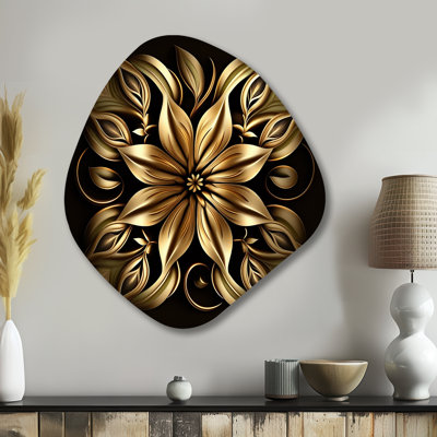 Eloise - Floral Lily Nebula Shape Asymmetric Metal Wall Art