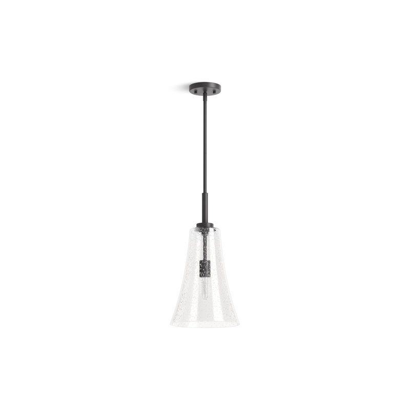 Simplice 14 In. Pendant, 63.68" H x 10" W x 10" D, Matte Black