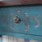 American-style painted drawer console table
