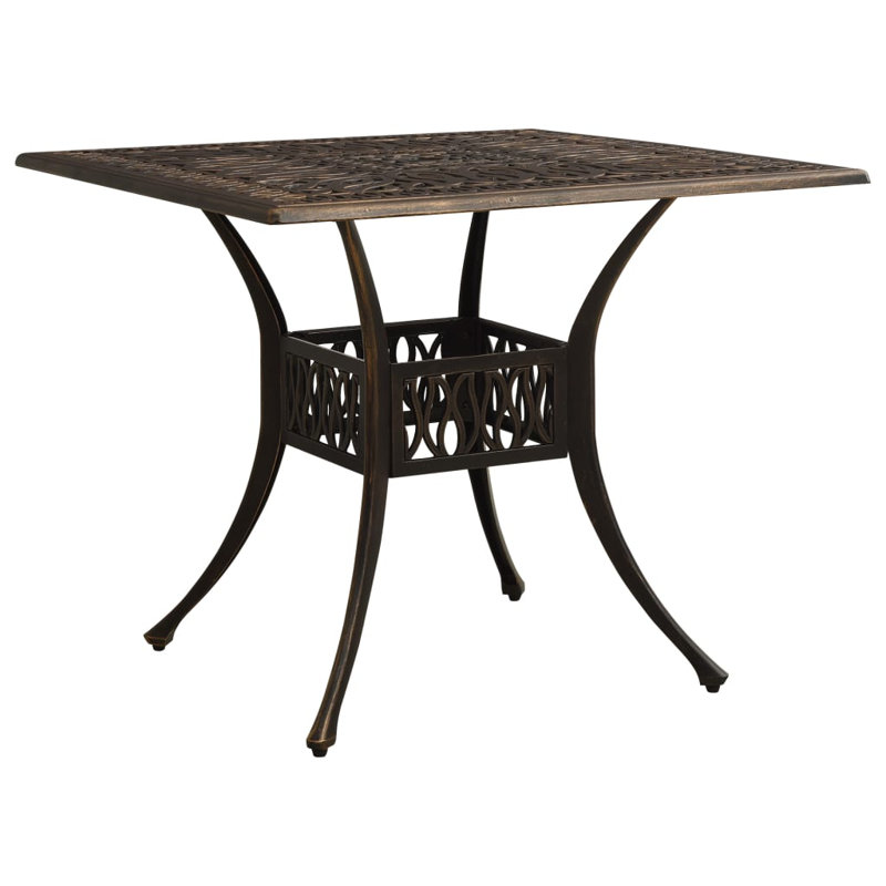 Table de bistro en fonte d'aluminium bronze