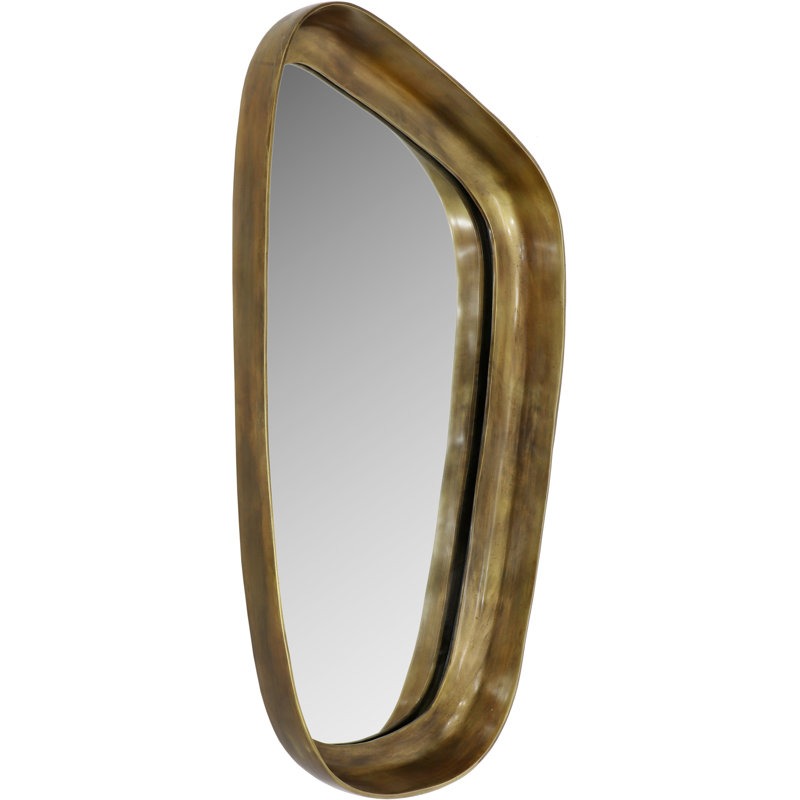 Auberge Mirror, Antique Brass
