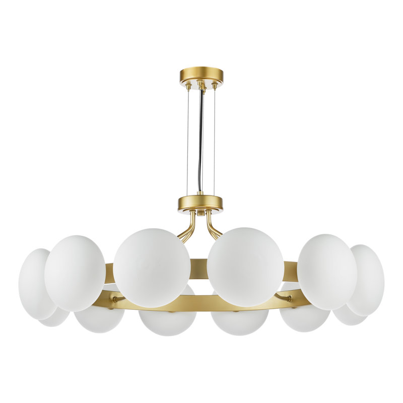 12 - Light Matt Gold Pendant