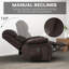 Fauteuil de massage inclinable électrique en similicuir-643721575