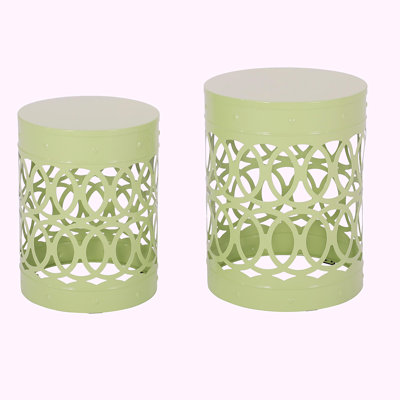 Fashionable outdoor metal side table