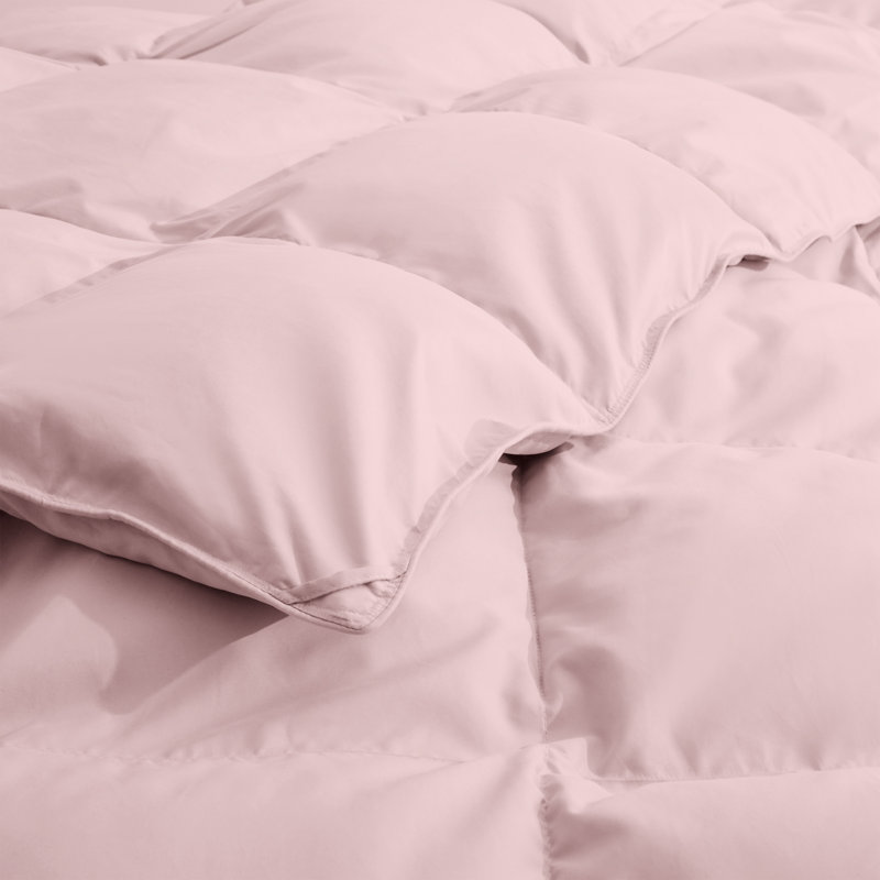 Insert de couette en duvet d'oie légère et respirante, Édredon double / grand, Rose