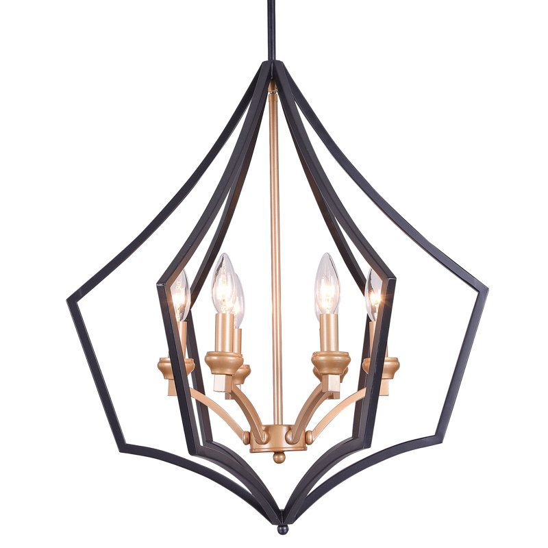 6 - Light Lantern Geometric Chandelier