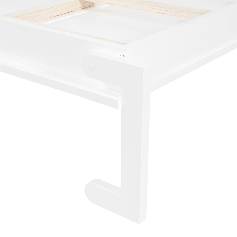 Grand lit avec DEL - Absorbe efficacement et moderne améliore l'utilisation de l'espace dans les maisons, Blanc