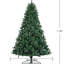 Arbre artificiel d'épinette de Noël de 7,5 pi, ininflammable, 1400 extrémités de branches, support en métal, sapin avec base stable, assemblage facile