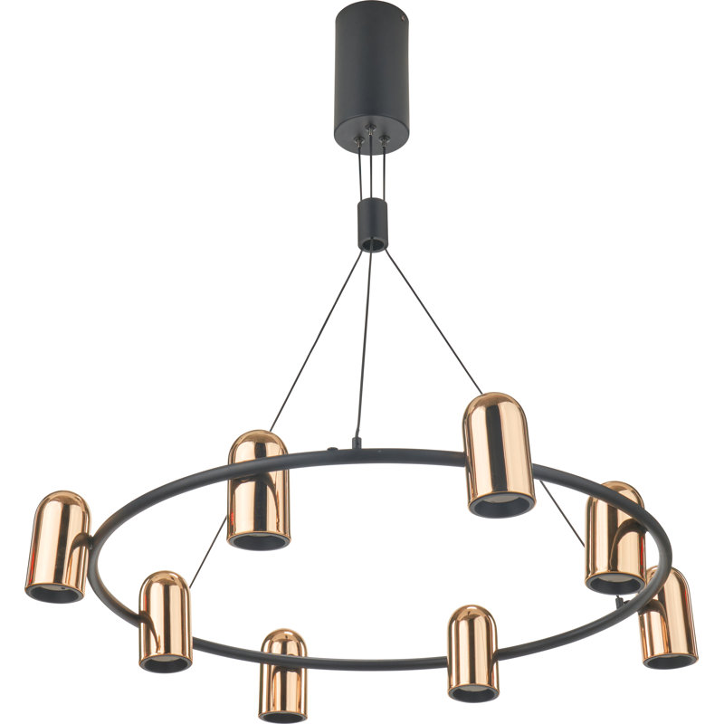 Beverlie 8 - Light Waggon Wheel LED Chandelier