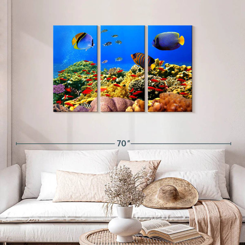 Aletra Dazzling Marine Life, 28" H x 45" W