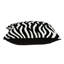 Coussin décoratif carré zébré noir et blanc 20 po Parkland Collection Simba-1759438172