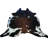 Tapis brun/blanc vache Dalewood