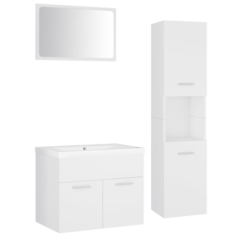 Gelu Bathroom Furniture Suite, White