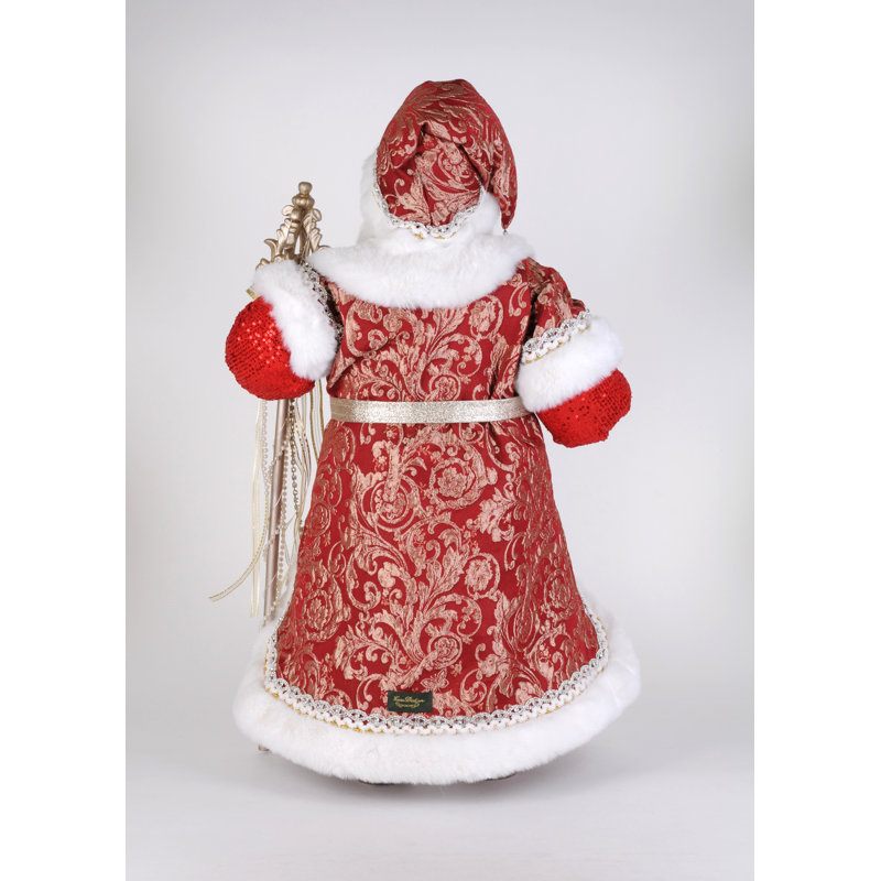 Lighted Red Couture Santa